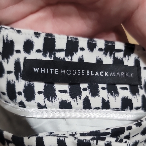 White House Black Market Monochrome Patterned High Waist Shorts - Picture 2 of 10